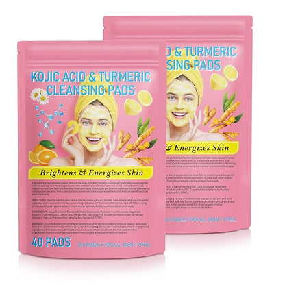 Turmeric kojic acid cleansing pads,turmeric