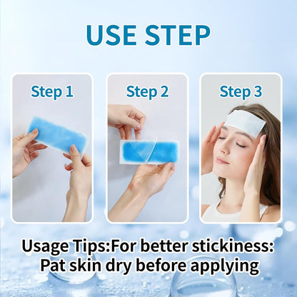 Instant Cooling Ice Packs for Outdoor Activities Summer Heat Relief - Large Disposable Cooling Patches for Neck Body, Camping Hiking Sports, Instant Temperature Drop 50 Pack