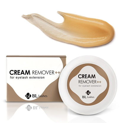 BL Lashes Eyelash Extension Remover, Dissolves Powerful Lash Extensions within 2-3 min, Fast Lash Extension Glue Remover, Low Irritation Cream Remover for Sensitive Skin, Jar Type (20g)