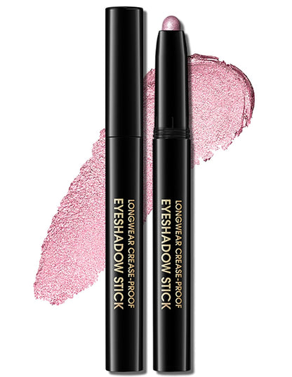 Erinde Waterproof Eyeshadow Stick, Cream Eye Shadow Stick, Long-Lasting, Crease-Proof, Cream to Powder Buildable & Blendable Eye Shadow Pencils Crayon, Vegan & Cruelty-Free, 08 Fancy