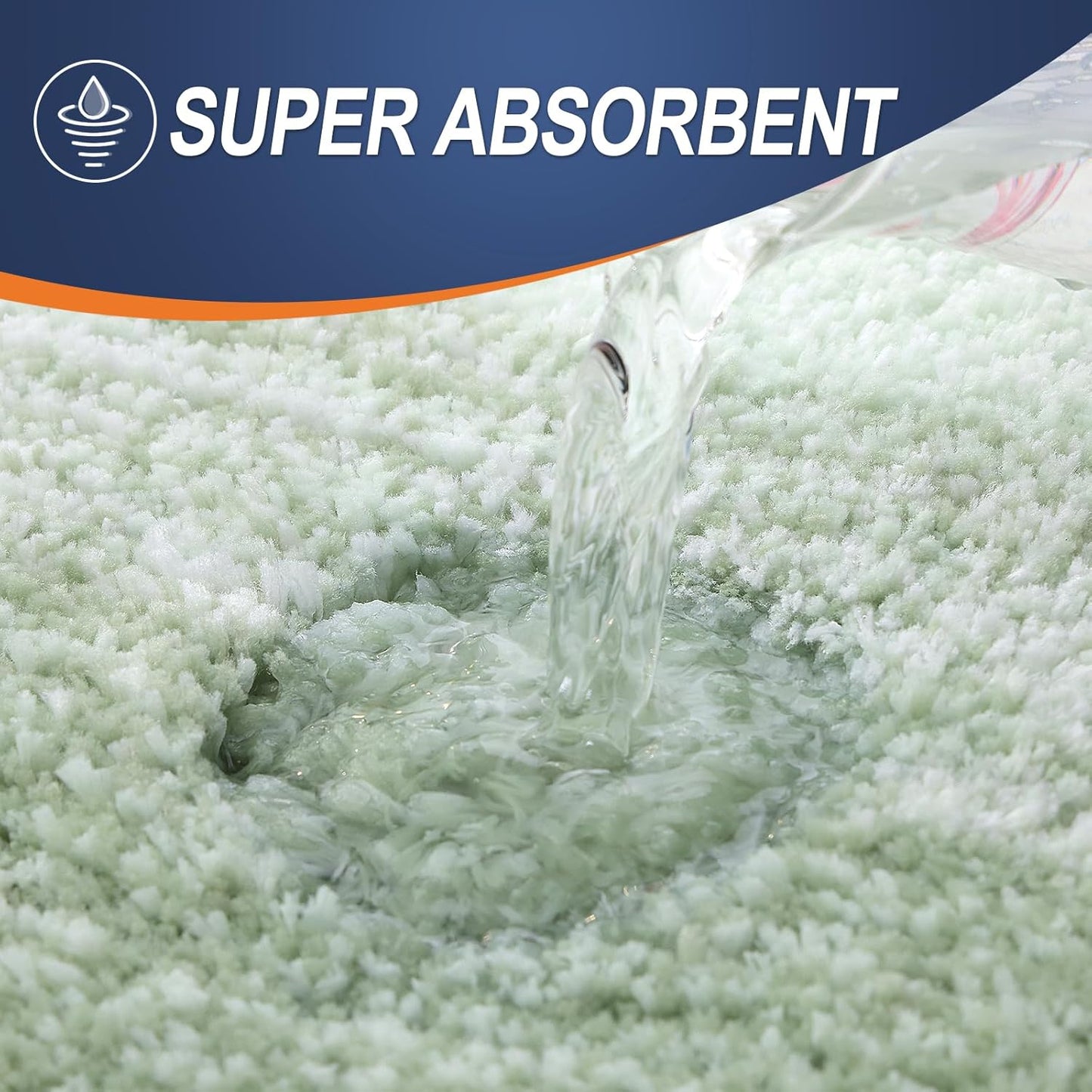 OLANLY Bathroom Runner Rugs 54x24, Extra Soft Absorbent Microfiber Bath Rugs, Rubber Backing, Quick Dry, Washable Bath Mats for Bathroom Floor, Tub and Shower, Home Decor Accessories, Sage Green