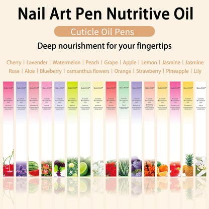 12pcs Cuticle Oil Pen Sweet Almond Nail Growth Serum and Repair Treatment Hydrating Oil for Dry Cuticles and Skin Cuticle Buddy Revitalize Nails with Radiant Cosmetics' Nail Growth Oil