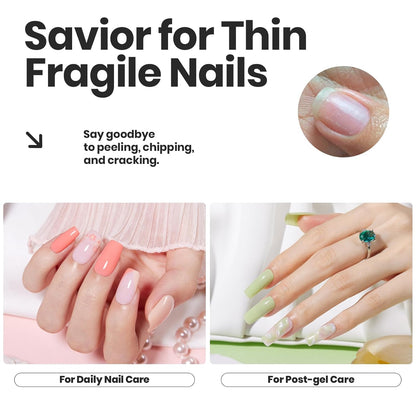 Beetles Nail Polish Set P176, 6 Colors Glitter Green Nude Natrual Pink Nail Lacquer Fast Drying & Long Lasting Finger Fall Nail Polish Glitter Effect for DIY Nail Art Salon at Home Gifts for Women