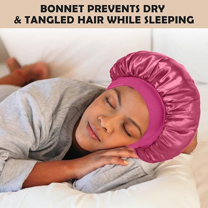 2pcs silk bonnet for sleeping,
