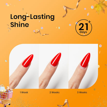 beetles Gel Polish 2Pcs 15ml No Wipe Top Coat Gel Nail Polish High Gloss Shiny Long-Lasting Clear Gel Top Coat, Soak Off Nail Lamp, Home DIY Professional Manicure and Nail Salon