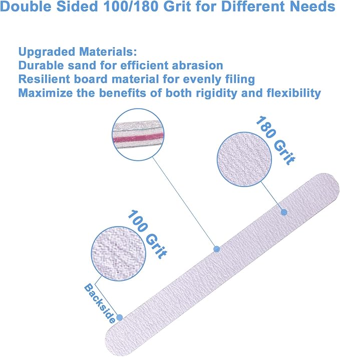 50 pcs nail file, emery