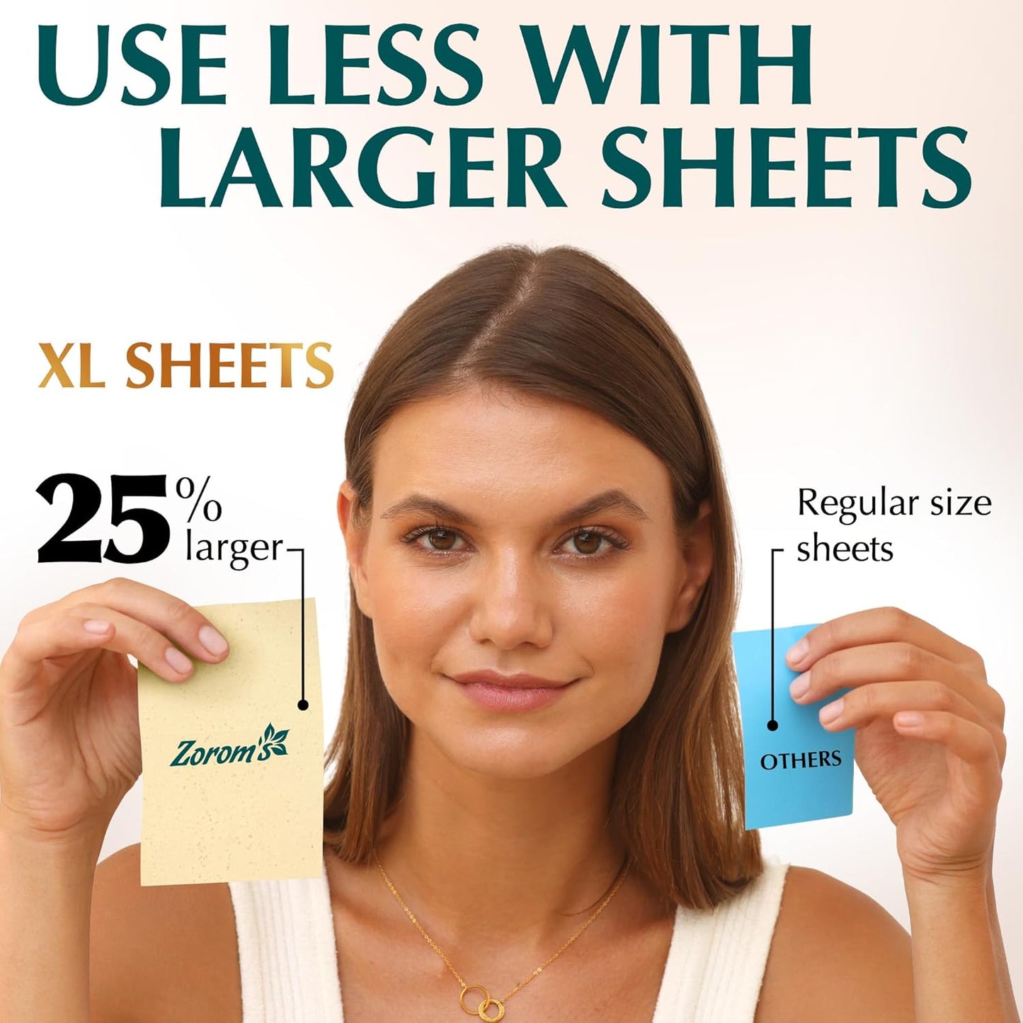 Natural Green Tea Oil Blotting Sheets for Face - 25% Larger Sheets (4.7x3”) - 600 Makeup Friendly Blotting Papers for Face - Easy Dispensing Oil Absorbing Sheets for Face