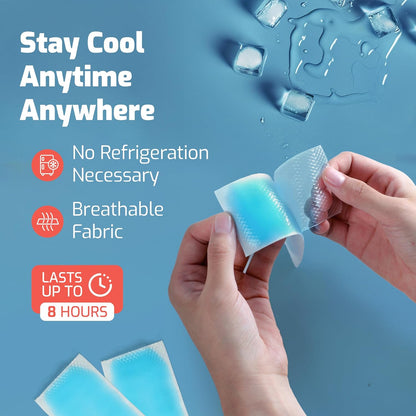 Cooling Patches for Kids - Fever Patch for Kids, Mint Extract - 20 Individually Wrapped Cold Stickers -Baby Pad, Forehead, Reducer Headache Patches -Fun Design