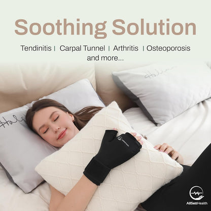 Wrist Ice Pack Wrap - Hot and Cold Gel Thumb & Hand Ice Pack Glove for Arthritis Relief | Microwavable & Freezer Safe, Dual Therapy for Carpal Tunnel, Tendonitis, Swelling, Targeted Relief for Hand