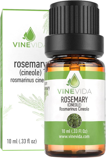 VINEVIDA Rosemary Essential Oil 10 mL - Pure, Undiluted Rosemary Oil for DIY Candle Scents and Soap Making - 10 mL Essential Oil for Safe Use