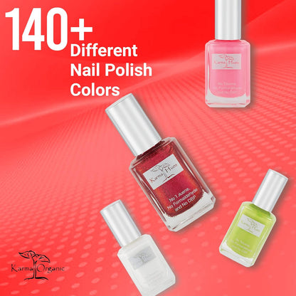 Karma Organic Natural Nail Polish-Non-Toxic Nail Art, Vegan and Cruelty-Free Nail Paint (West Palm)