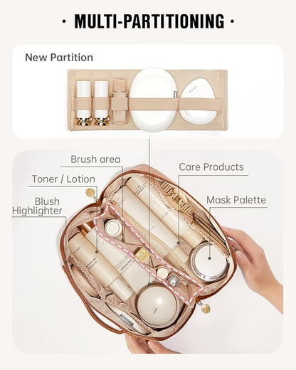 Eachy travel makeup bag,large capacity