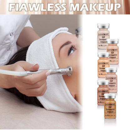 BB Facial Glow Serum Starter Kit Hyaluronic Acid Essence Foundation Skin Care Kit 0.27oz 6 Vials, Combined With Niacinamide and Peptides To Brighten Skin Tone Anti-Aging Foundation 6-Color(Multicolo)