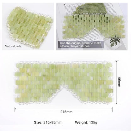 Jade eye mask, facial cooling