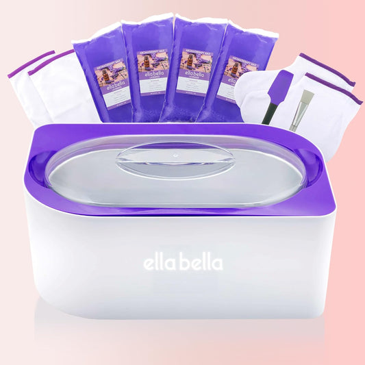 ELLA BELLA® Paraffin Wax Machine for Hand & Feet • Parafin Wax Warmer • Everything in One Kit – Paraffin Wax Refills, Mitts & Booties • Soothing Relief with Parrafin Hot Wax • Home Paraffin Wax Bath