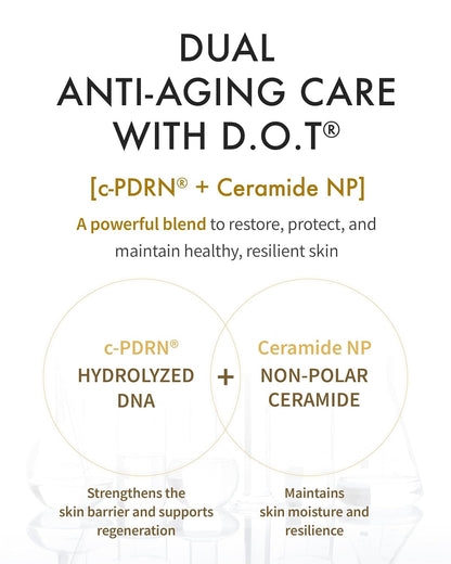 REJURAN® Dual Effect Ampoule, DOT DUAL c-PDRN® - Salmon DNA Face Serum for Deep Rejuvenation, Wrinkle Care, Firming, Skin Elasticity with Visible Anti-Aging Results. Korean Skincare (1.01 fl oz)