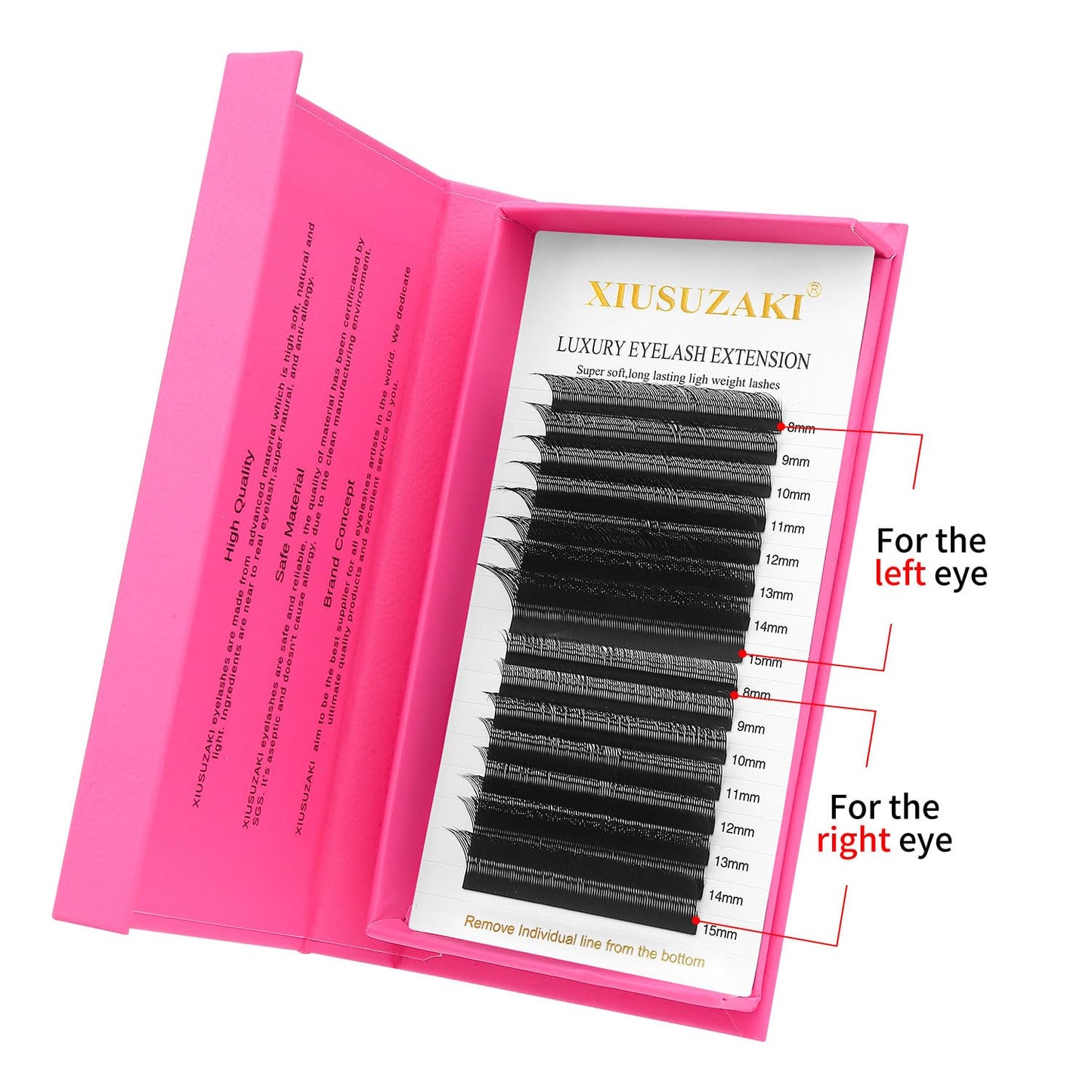 Lash Extensions Slant Flying YY Lashes 0.07mm Thickness Eyelash Extensions C Curl Lashes Mix 8-15mm Soft Lash Trays Natural Matte Black False Eyelashes(Slant Flying YY-0.07-C,8-15mm)