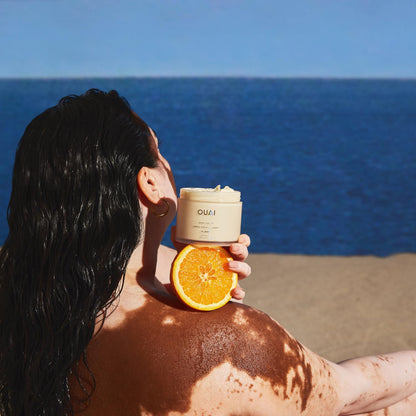 OUAI Body Cream, St. Barts - Hydrating Whipped Body Cream with Cupuaçu Butter, Coconut Oil and Squalane - Softens Skin and Delivers Healthy-Looking Glow - Sulfate-Free Skin Care (7.5 Oz)