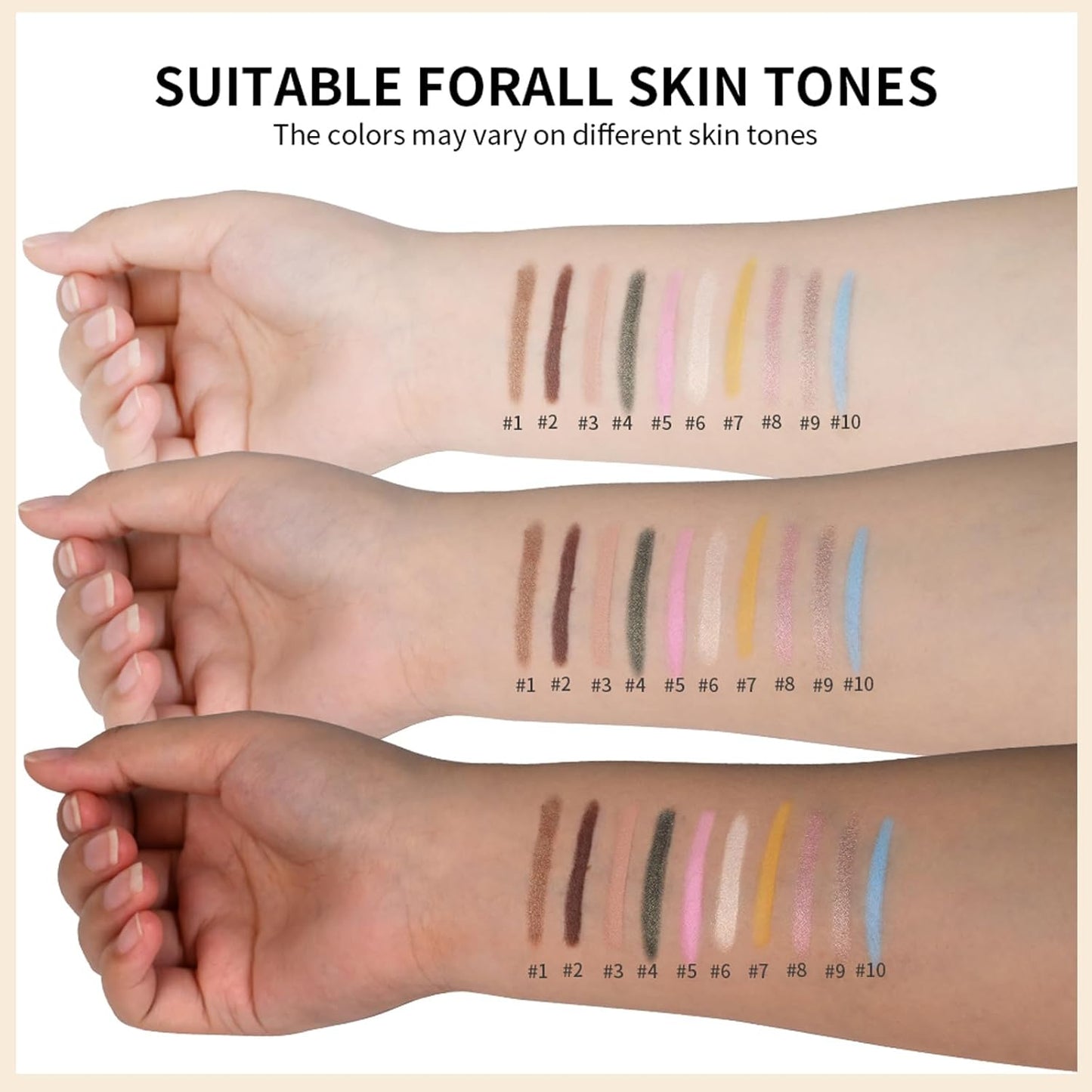 Erinde Waterproof Eyeshadow Stick, Cream Eye Shadow Stick, Long-Lasting, Crease-Proof, Cream to Powder Buildable & Blendable Eye Shadow Pencils Crayon, Vegan & Cruelty-Free, 10 Cornflower