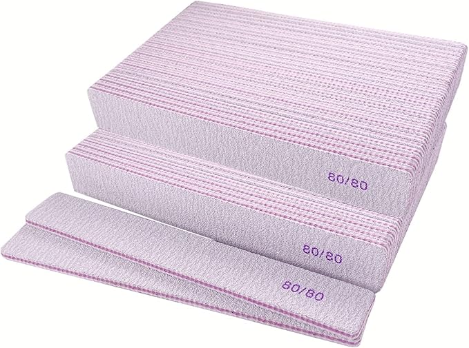 80/80 grit nail files, emery