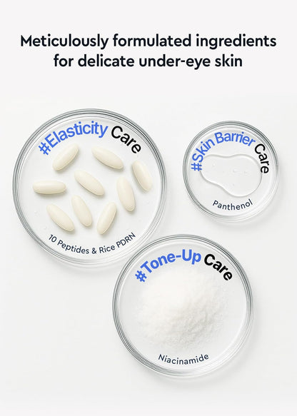 Bewants Peptide-X Firming Eye Serum Stick with Rice-Derived PDRN, Niacinamide – Cooling Under Eye Treatment for Puffiness, Dark Circles & Fine Lines (2 Pack)