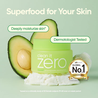 BANILA CO Clean It Zero Enriching Butter Cleansing Balm | 2-in-1 Deep Cleanse & Hydrating Mask for Moisturized Skin | Removes Waterproof Makeup & SPF | Cleansing Oil For Dry Skin (100ml/3.38 oz)