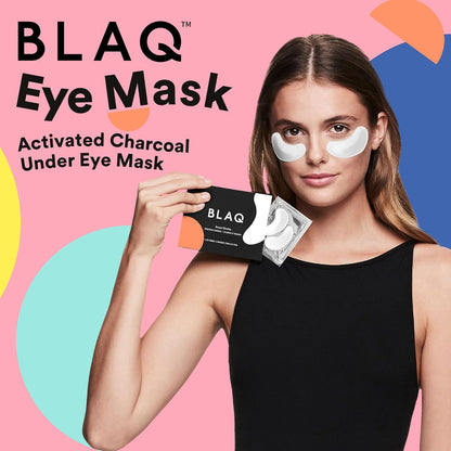 BLAQ Eye Mask, Eye Masks for Dark Circles and Puffiness, Under Eye Mask with Snow Mushroom, Green Tea Extract, Brown and Red Algae, Vegan and Cruelty-Free Under Eye Masks, Snow Circles, 5-Pack