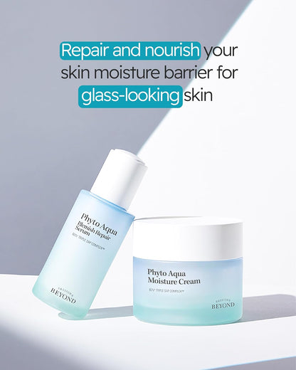 BEYOND Phyto Aqua Moisture Cream (Face Cream, 1.7fl oz) – Vegan Korean Skin Care for 100-Hour Hydration & Skin Barrier by LG Beauty