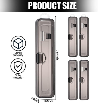 4Pcs Toothbrush Travel Case, Plastic Portable Tooth brush Holder for Traveling, Bathroom, Camping
