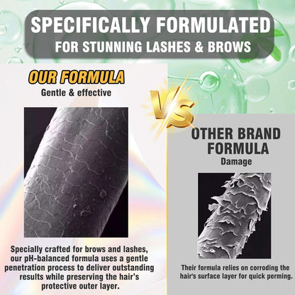 Lash Lift Kit and Brow Lamination Kit 2-IN-1, Professional Eyelash Lift & Eyebrow Lamination for Fuller Brows & Long-Lasting Curl, At Home Salon-Quality DIY Kit with Easy Instructions