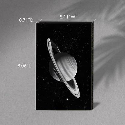 Magnetic Empty Eyeshadow Palette, Makeup Pans Organizer With Mirror Inside, 3D Frosted Finish Art Paper Palette (Cosmic Mystery)