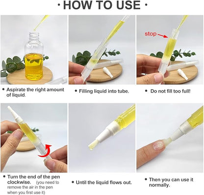 BlingKingdom 6pcs 3ml Empty Cuticle