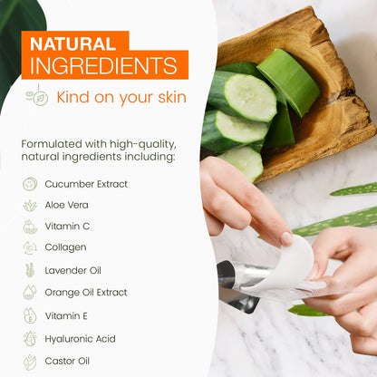 Cucumber & Aloe Under Eye Patches - Diminishes Dark Circles & Puffiness, Anti-aging, Cooling & Soothing Under Eye Pads - Cruelty Free Korean Skin Care For All Skin Types - 5 Pairs