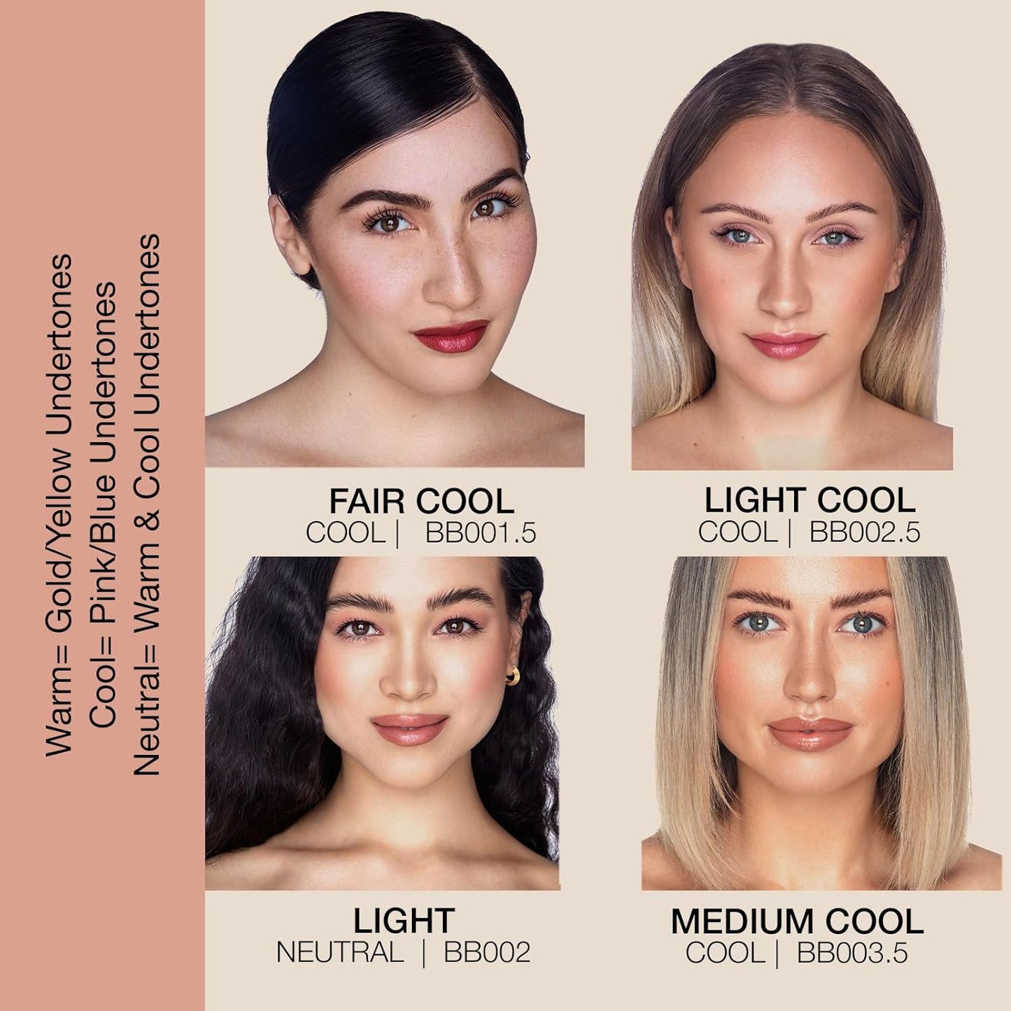 Bellapierre BB Cream SPF 20 – Mineral Sunscreen & Liquid Foundation, Lightweight Face Moisturizer with Buildable Coverage, Matte Finish, Non-Toxic, Paraben-Free, Cruelty-Free – 1.7 oz - Fair Cool