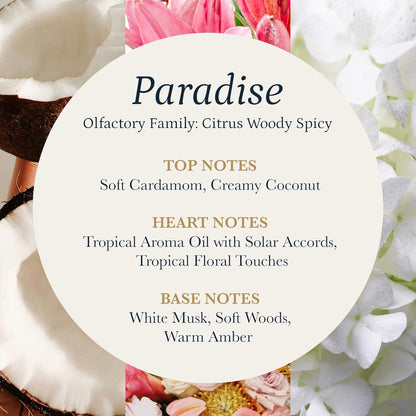 PuroSentido Paradise Tropical Aroma Oil (500 ml) - Luxury Essential & Fragrance Oil for Diffusers and Humidifiers, Creamy Coconut, Floral Notes & Soft Woods Home & Hotel Scent