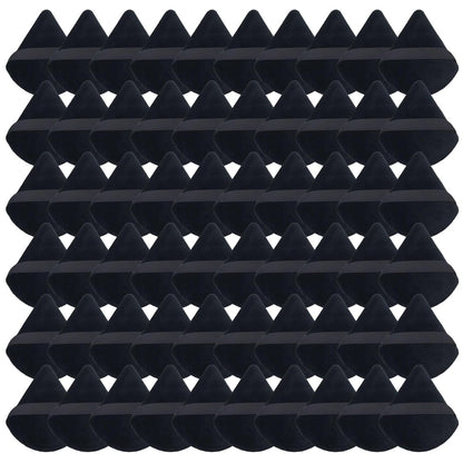 Triangle Makeup Powder Puff, 60pcs Setting Powder Puffs, This Cosmetic Wedges For Face, Under Eyes And Neck, Velvet Material