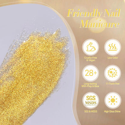 BORN PRETTY Cat Magnetic Eye Gel Nail Polish, Golden Ribbon Cat Magnetic Gel Nail Polish Magnetic Nail Polish for Nail Art Manicure Salon DIY at Home 15ML