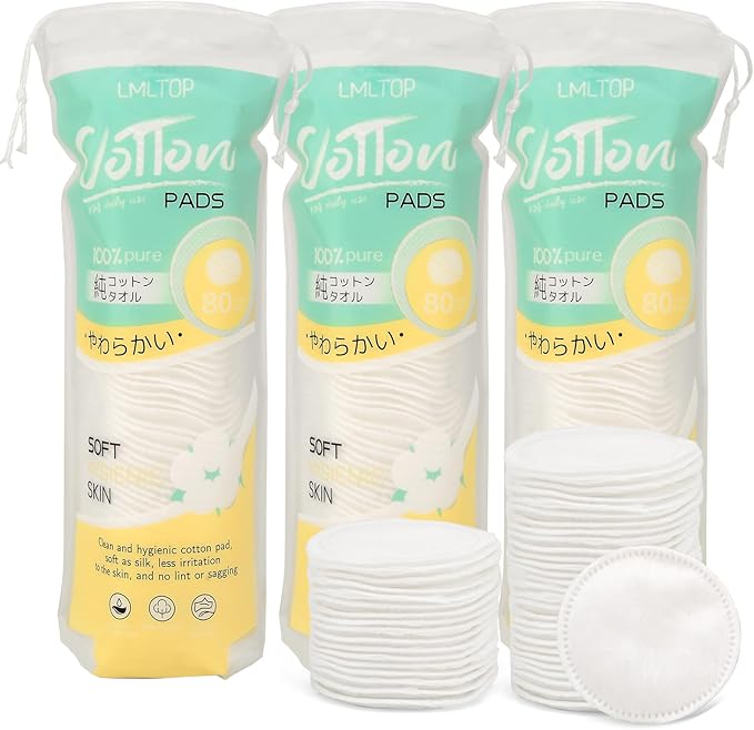 Pack of 3, cotton rounds