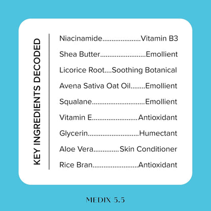 MEDIX Fragrance Free Niacinamide Face Moisturizer + Shea Butter Cream For Face & Body Lotion | Anti Aging Skin Care Firming Cream For Wrinkles, Dark Spots, Large Pores, 15 Fl Oz