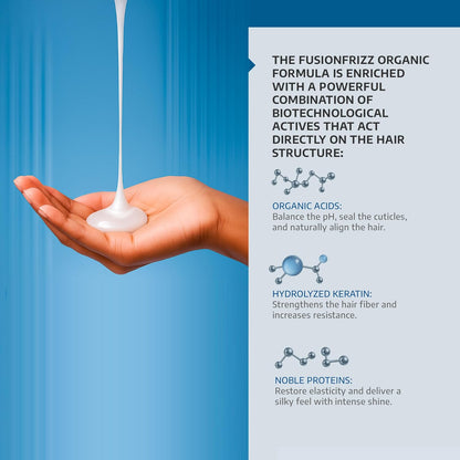 Organic Keratina Para Alisar el Pelo, Frizz Control Hair Care Products, Keratina Orgánica para Alisar el Pelo, Brazilian Keratin Treatment, Vegan Keratin Hair Treatment (33.8 Fl Oz)