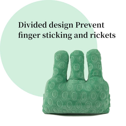 Adjustable Removable Finger Separator Protector Hand Contracture Cushion Padding Pillow Prevention Aid Training Tool With Fingers Hands Splints (Green)