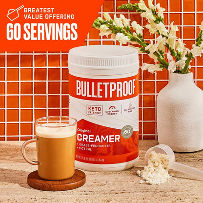 Bulletproof Original Creamer, 29.6 Ounces, Keto Coffee Creamer with MCT Oil and Grass-Fed Butter, Value Offering