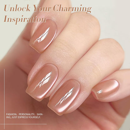 BORN PRETTY Cat Magnetic Eye Gel Nail Polish Crystal Light Vei Magnetic Gel Polish Nail Art Manicure DIY at Home 15ML