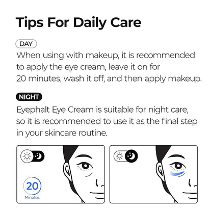 Eyephalt eyebag cream for puffiness,