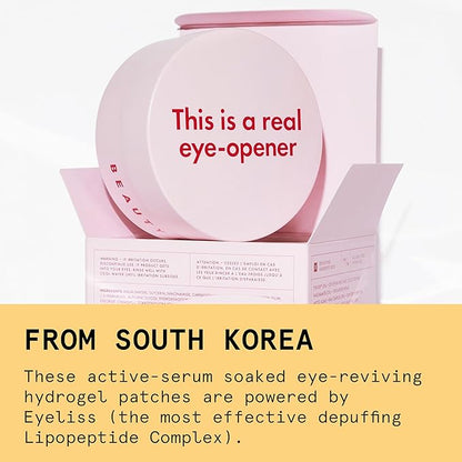 Depuffing under-eye gel pads to