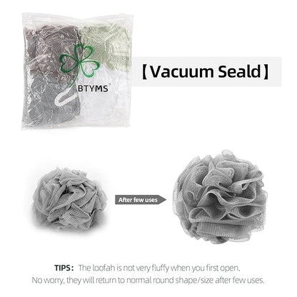 Btyms bath sponge shower loofahs