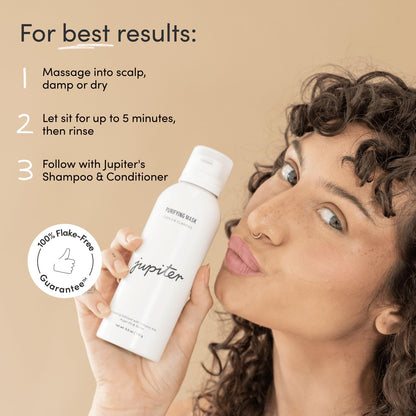 Jupiter Scalp Mask, Volcanic Ash for Exfoliation and Oil Absorption, Weekly Reset for Dry Itchy Scalp, Color Safe, Sulfate-Free, Vegan, Natural Fragrance, Unisex, 0.14 kg, 5 fl oz