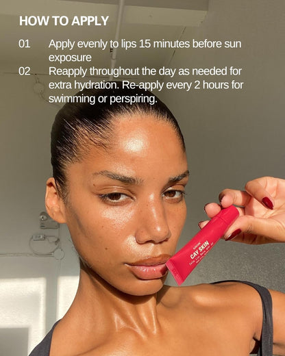 Cay Skin Isle Lip Balm SPF 30 – High Shine, Hydrating + Sheer Lip Gloss in Vanilla Brown Sugar Flavor – Formulated with Natural Ingredients for All Skin Tones – 3-Pack, Nude Ting, 1.05 oz