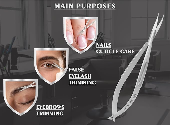 Cuticle scissors extra fine curved