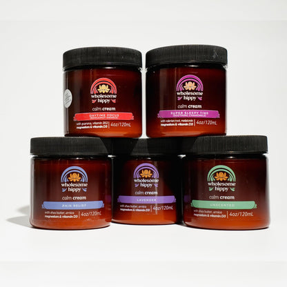 Calm Body Cream with Magnesium, Arnica & Vitamin D3 – Lavender Scented – Nourishing Botanical Moisturizer with Shea, Turmeric & Aloe – 4oz